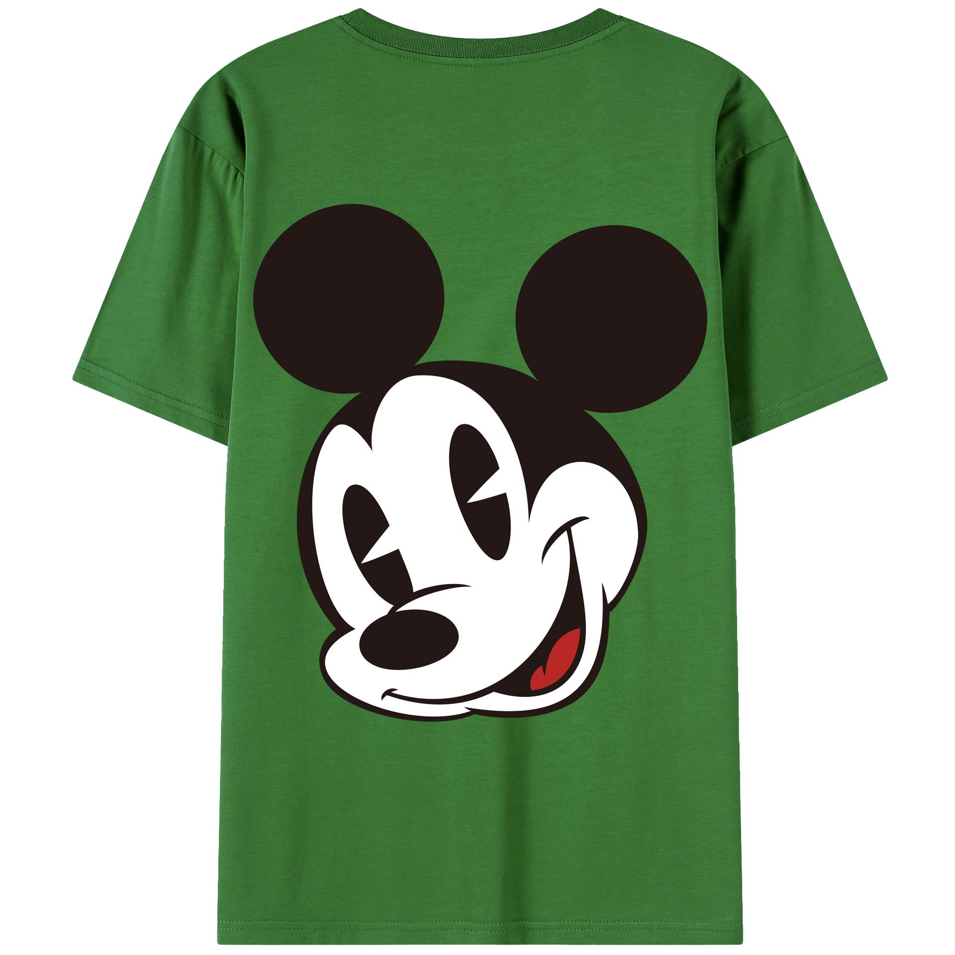 （画像用） ミッキーマウス Mickey Mouse レディース半袖Tシャツ(バックプリント)